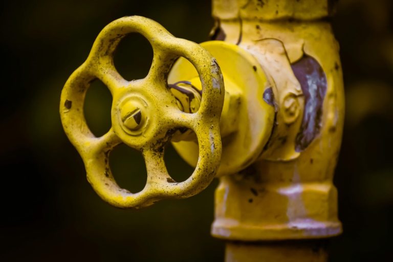 Valve ya hundi ya chuma ya manjano yenye mpini